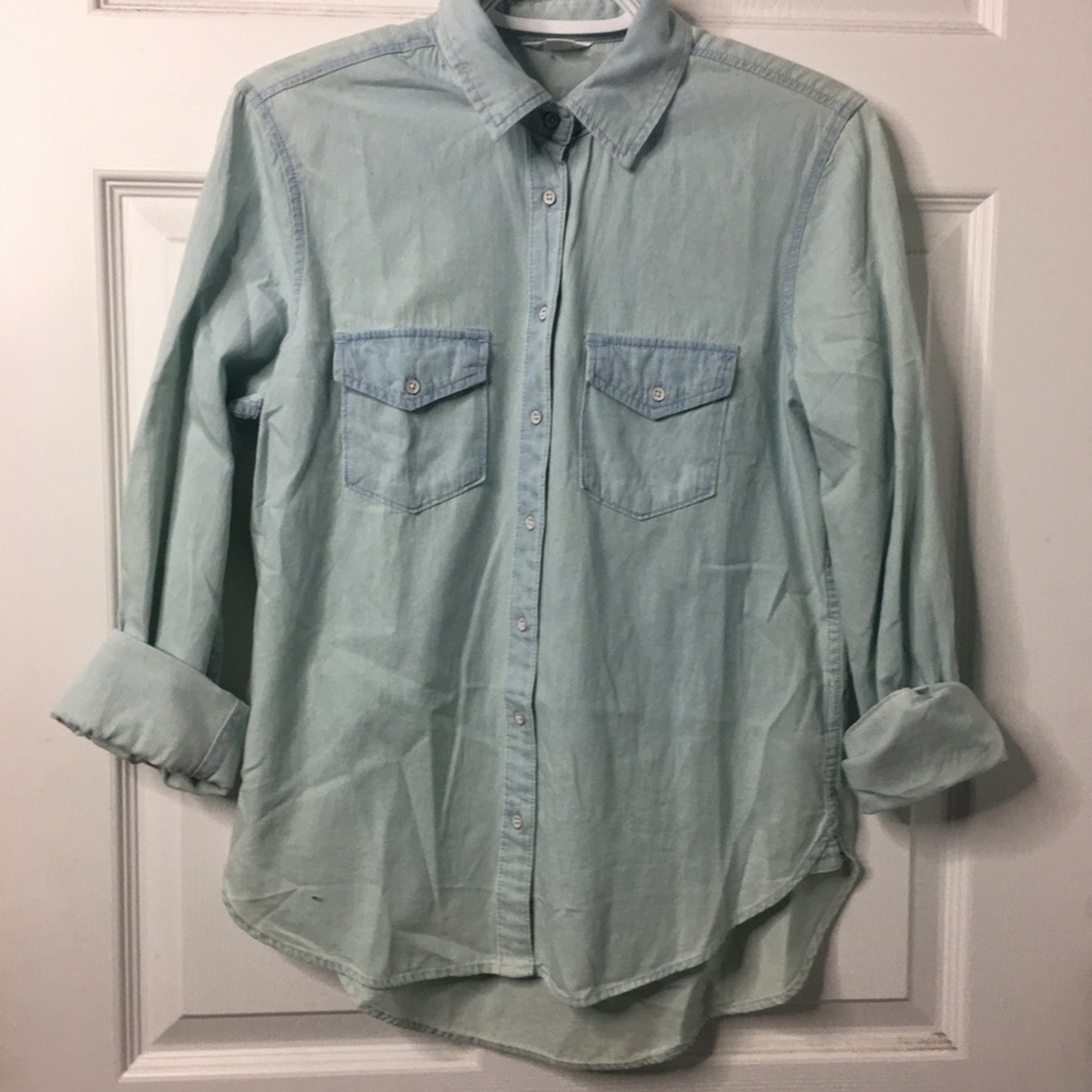 Women’s Blue Button Down